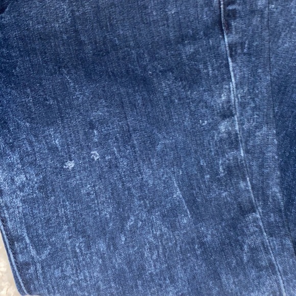 Arizona Jeans Jeggings size 5 Dark blue denim. Lightly distressed. Stretchy - Picture 4 of 10